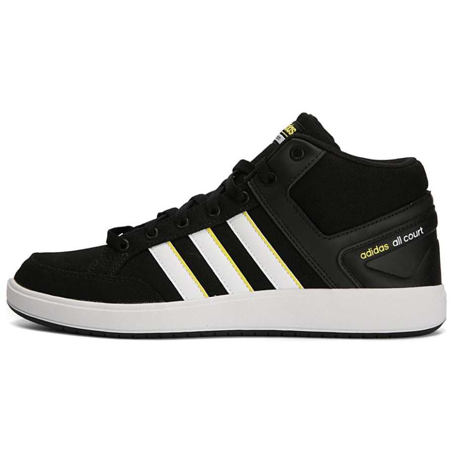 Adidas Adidas Cloudfoam All Court Slip Resistant Abrasion Resistant High top Tennis Shoes Men's Black