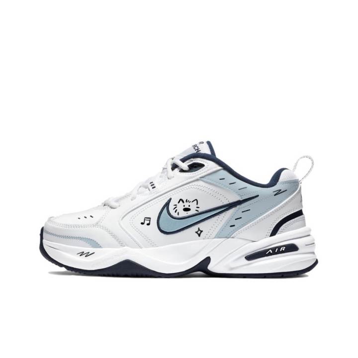 Nike Nike Air Monarch 4 Pointillism Creation, Blue Puppy Slip Resistant Abrasion Resistant Low top Chunky Sneakers Unisex