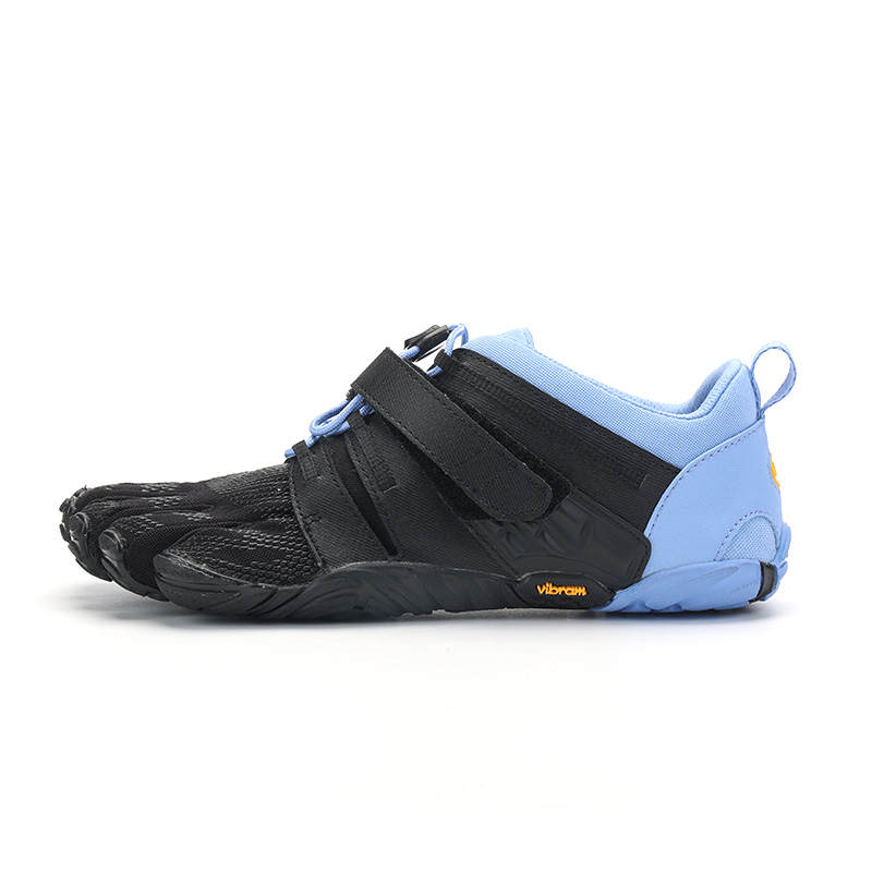 Vibram V TRAIN2.0 Five Fingers Shoes Slip Resistant Support Quick Dry Low top Training Shoes Women's Black Blue
