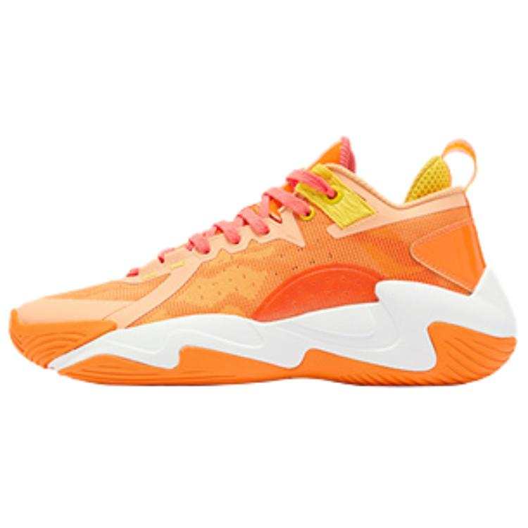 QIAODAN Broken Shadow 5 Elite Abrasion Resistant Breathable Support Low top Basketball Shoes Men's Orange