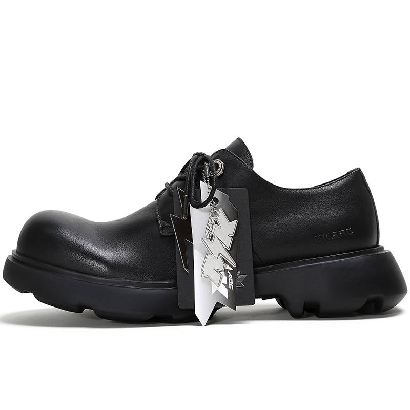 MKADC Cow Leather Men's Casual Shoes Men's Black