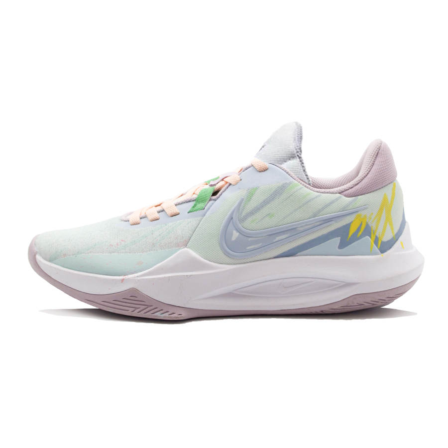 Nike Nike Precision 6 Misty Light And Flowing Shadows Comfortable Low top Basketball Shoes Men's Light Green
