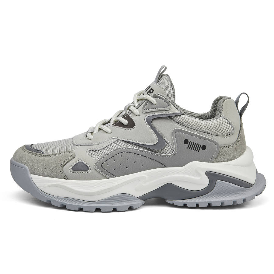 JEEP SPIRIT Low top Chunky Sneakers Men's Moon Dust Gray