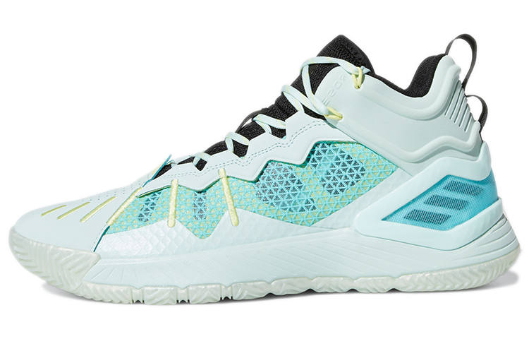 Adidas Adidas D Rose Son Of Chi Mesh Slip Resistant Abrasion Resistant Mid top Basketball Shoes Men's Mint Green
