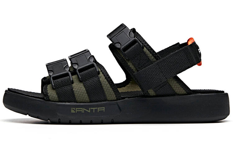 Anta Life Collection Beach Sandals Men's Green Black