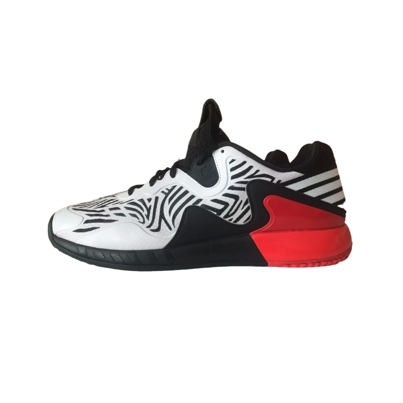Adidas Adidas Adizero Slip Resistant Abrasion Resistant Low top Basketball Shoes Men's Black White