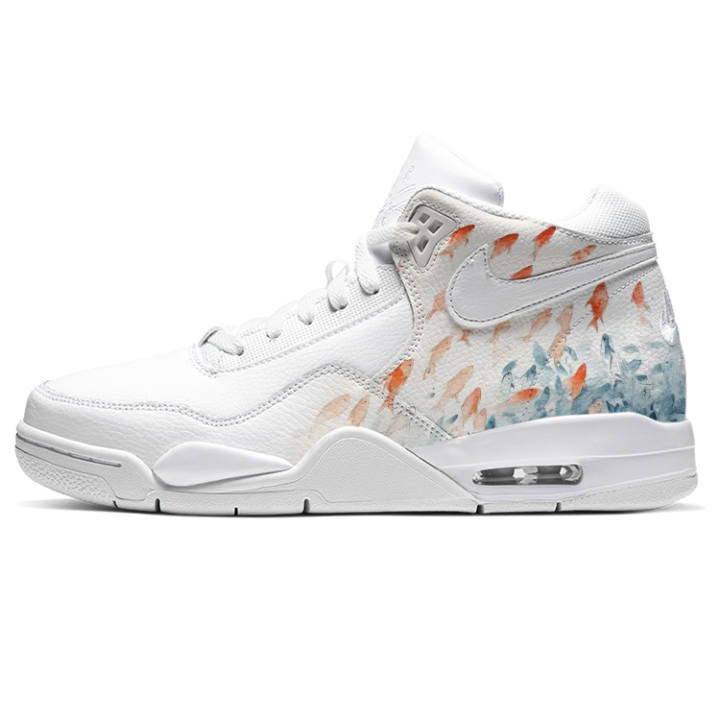 Nike Nike Flight Legacy Vintage Basketball Shoes Men's Mid Top L Blue/White