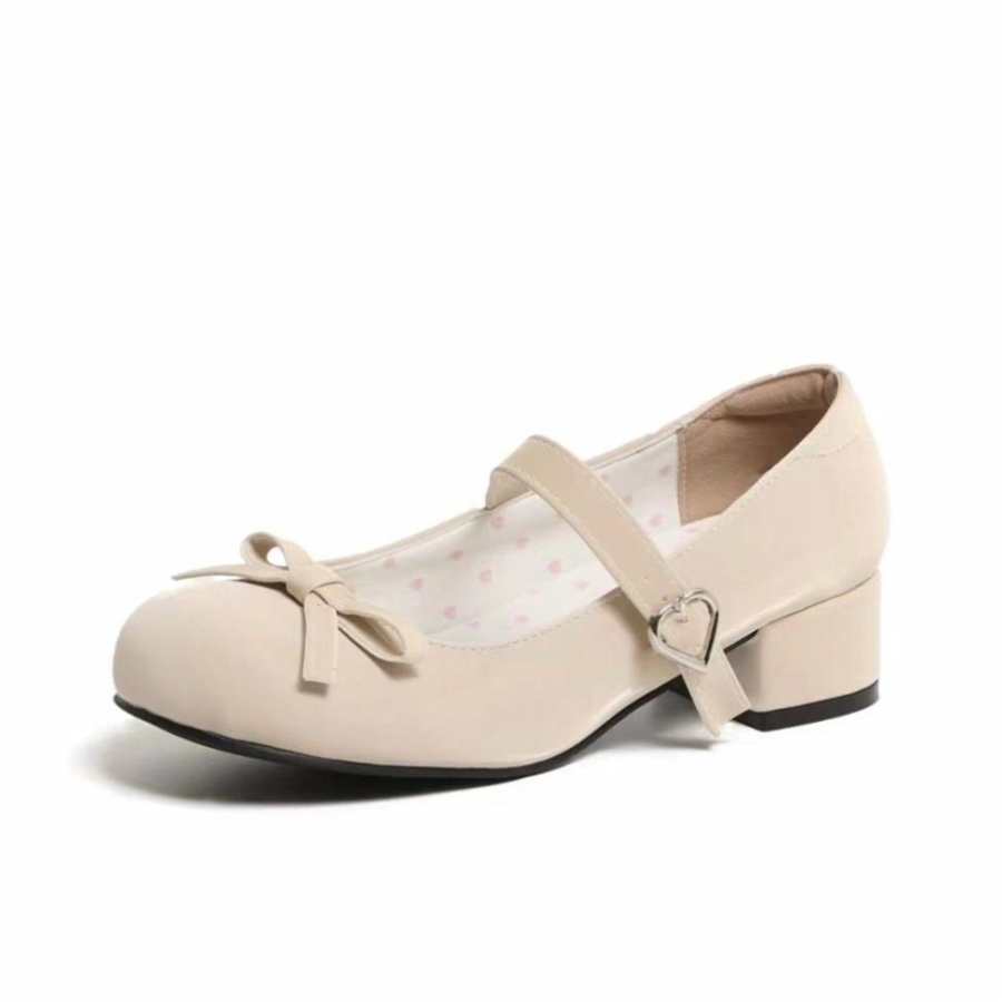 UMEK Chunky Heel Mary Jane Shoes 3.5cm Women's
