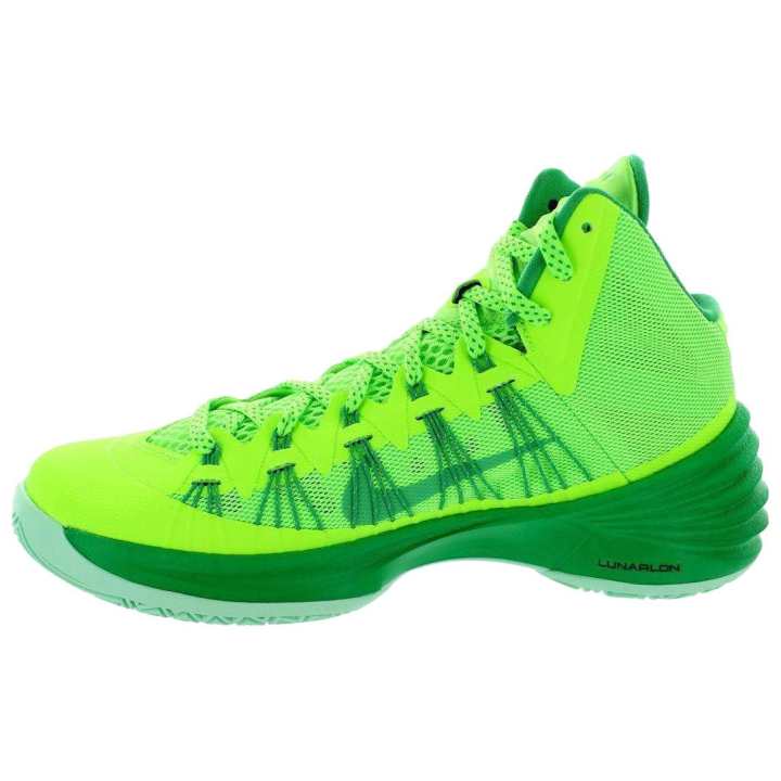 Nike Nike Hyperdunk 2013 'Flash Lime' Cushioning Slip Resistant Mid top Basketball Shoes Men's Green