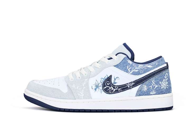 Jordan Jordan Air Jordan 1 Chinese Style Green Mango Abrasion Resistant Breathable Low top Basketball Shoes Men's