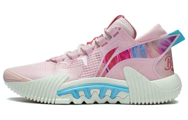Li-Ning Li Ning Badfive 2 Low Comfortable Cushioning Slip Resistant Abrasion Resistant Low top Basketball Shoes Men's Pink