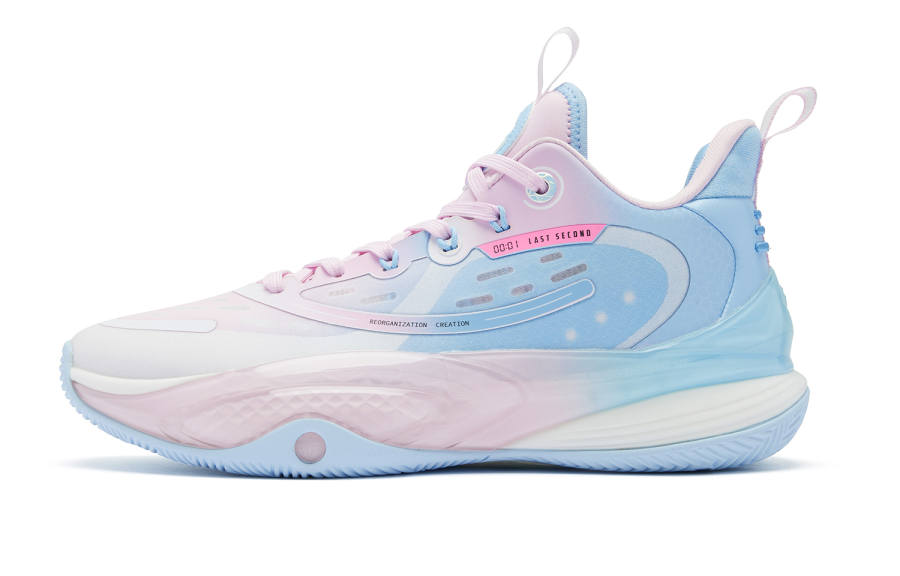 QIAODAN Killing Move 3.0 Cushioning Low top Basketball Shoes Men's Blue White Pink
