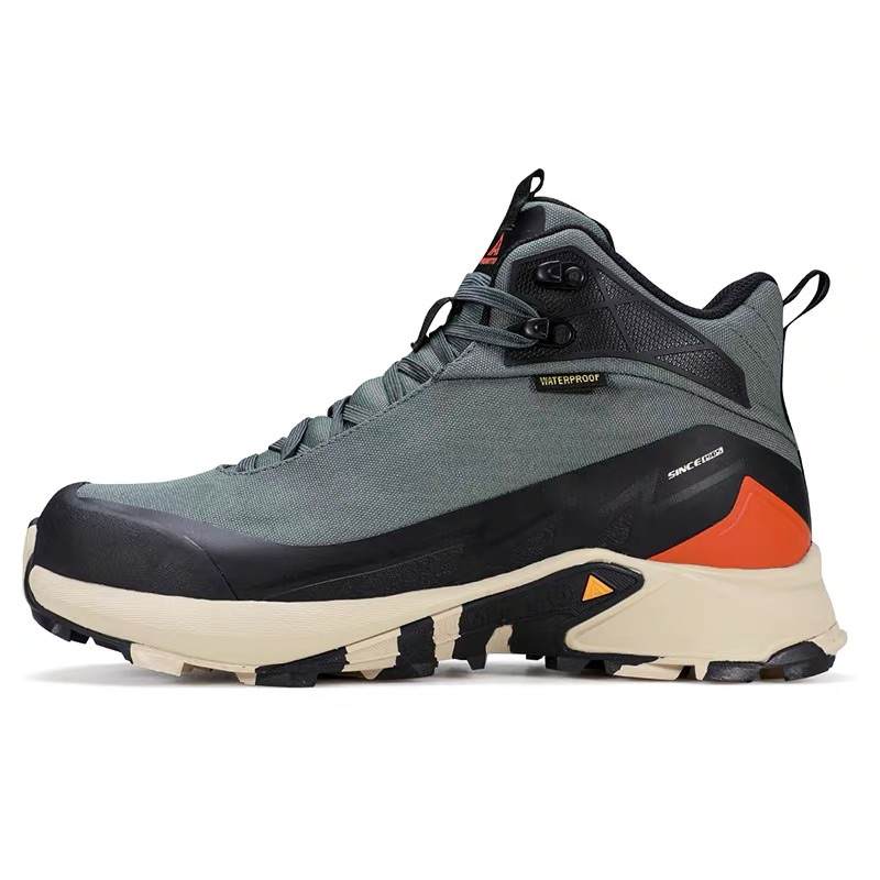HUMTTO Slip Resistant, Abrasion Resistant, Waterproof High top Hiking Shoes Men's Olive Green