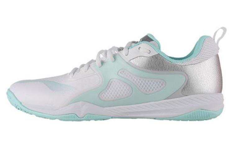 Li-Ning Li Ning Cushioning Abrasion Resistant Lightweight Low top Training Shoes Unisex White Silver