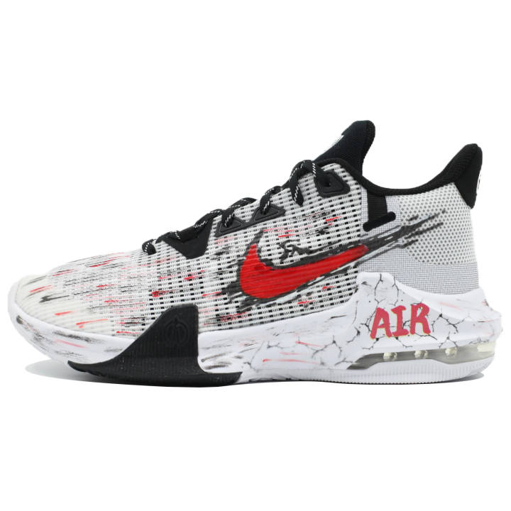 Nike Nike Air Max Lmpact 3 Cushioning Slip Resistant Abrasion Resistant Low top Basketball Shoes Men's Gray Black