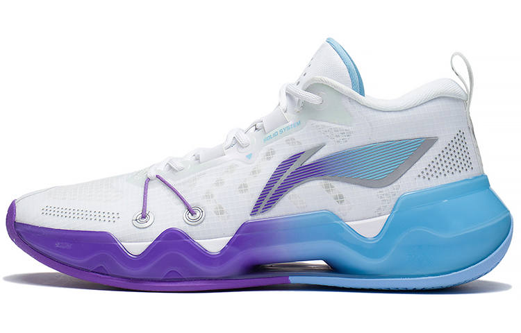 Li-Ning Li Ning Liren 2 Low Basketball Shoes Men's Low Top Standard White/Blue/Purple