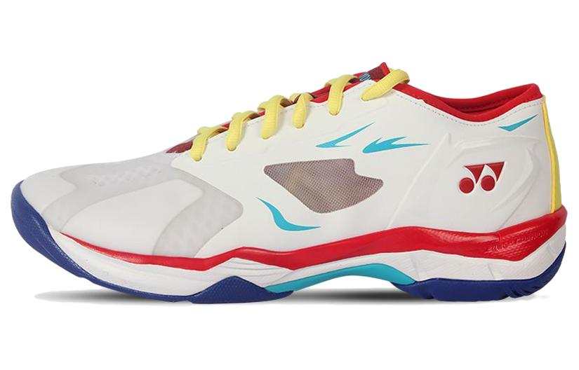 YONEX Power Cushion Support Lightweight Low top Badminton Shoes Men's White Red