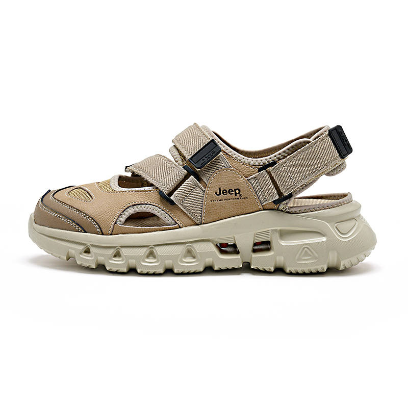 Jeep Closed Toe Slippers-Shell Shoes Beach Sandals Men's Sand