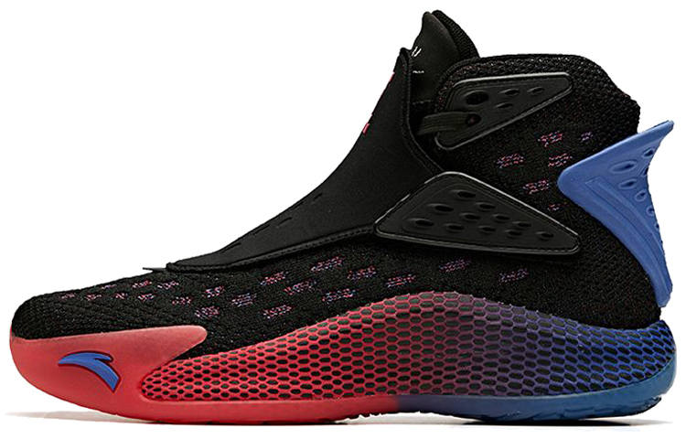 Anta KT5 Abrasion Resistant Breathable High top Basketball Shoes Men's Red Blue Black