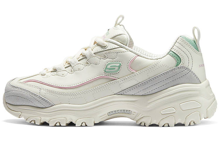 Skechers D'Lites 1.0 Textile, Synthetic Leather, Split Cow Leather