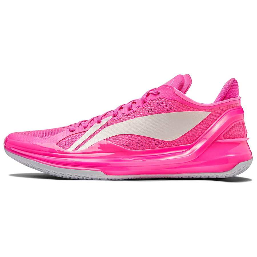 Li-Ning Li Ning Liren 4 V2 Cushioning Slip Resistant Lightweight Rebound Low top Basketball Shoes Men's Pink