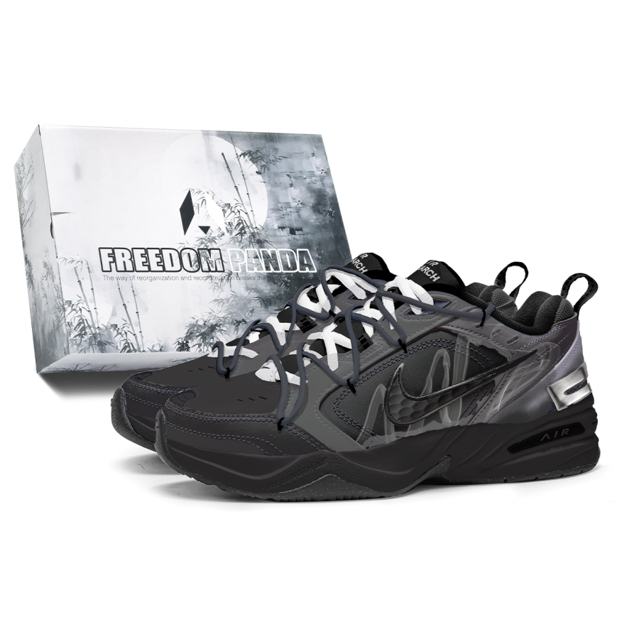 Nike Nike Air Monarch 4 Freedom Panda, Box, Jungle Rules Cushioning Slip Resistant Abrasion Resistant