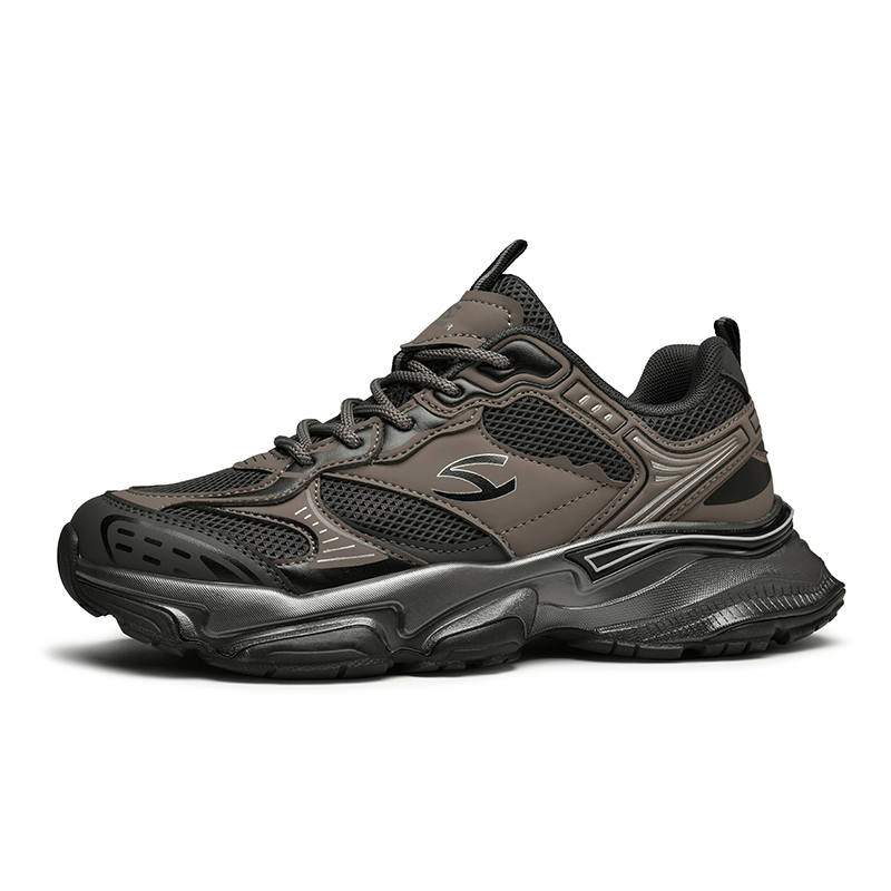 HOBIBEAR Textile, Synthetic Leather Slip Resistant Abrasion Resistant Low top Chunky Sneakers Men's