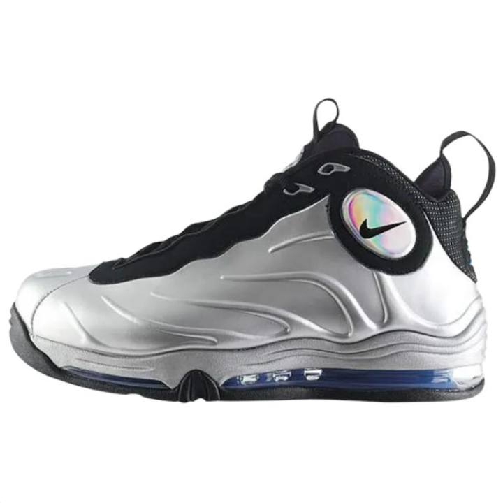 Nike Nike Total Air Foamposite Max Abrasion Resistant Mid top Basketball Shoes Men's Silver