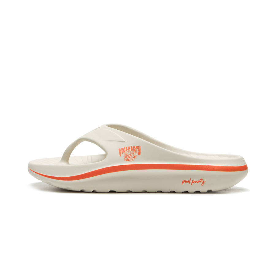 Li-Ning LOL x Li Ning Abrasion Resistant Slip Resistant Abrasion Resistant Slip Resistant Flip Flops Unisex Pearl White