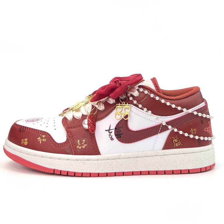Jordan Jordan Air Jordan 1 Blissful Union Height Increasing, Abrasion Resistant, Lightweight, And Breathable Low top