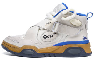 Ocai WHOOSIS x Ocai Retro High Artificial Leather Slip Resistant Abrasion Resistant High top Basketball Shoes Unisex