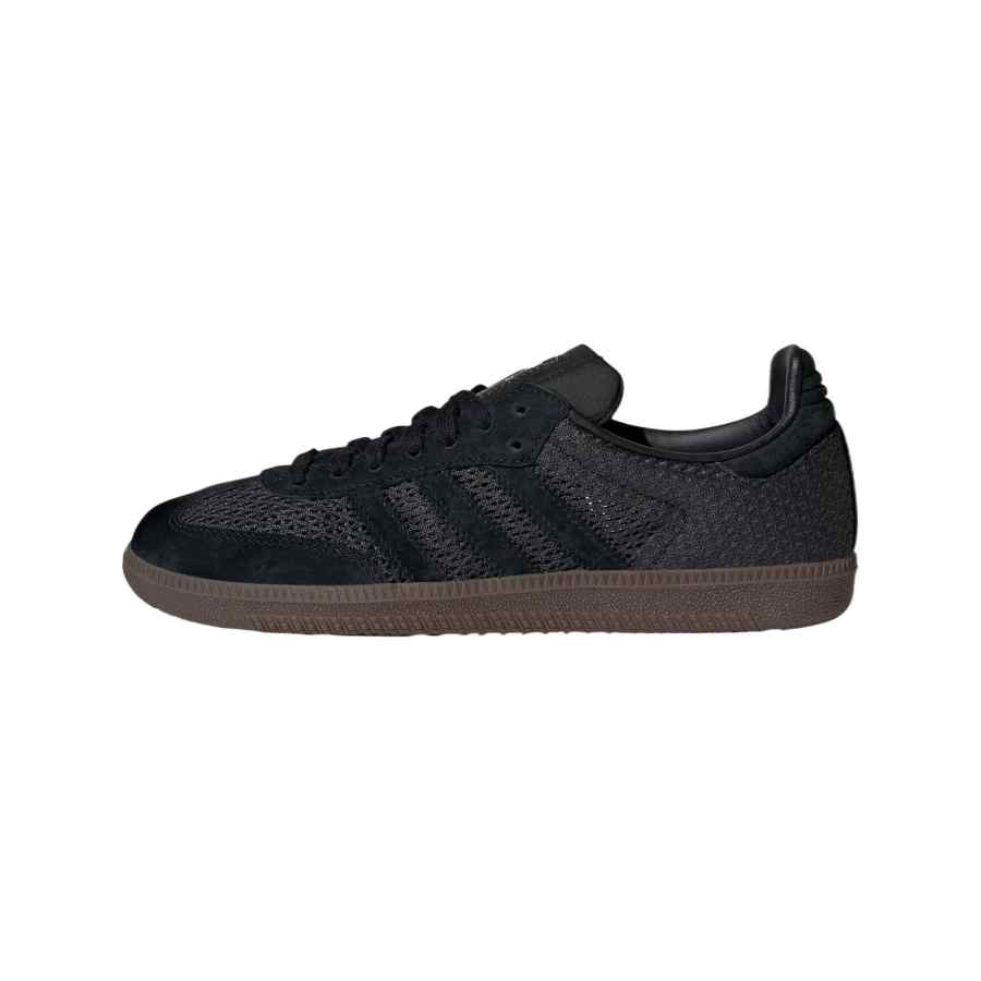 Adidas Originals Samba Textile, Leather Low top Training Shoes Women's Black Umber