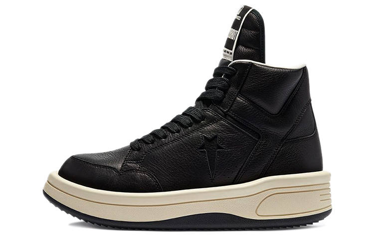 Converse Turbowpn Rick Owens x Turbowpn Drkshdw Converse Mid 'Black Cloud Cream'