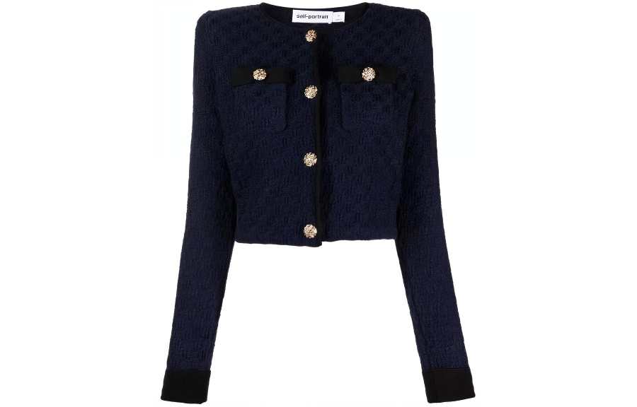 Self-portrait Self portrait Jackets & Coats Women's Marine Blue