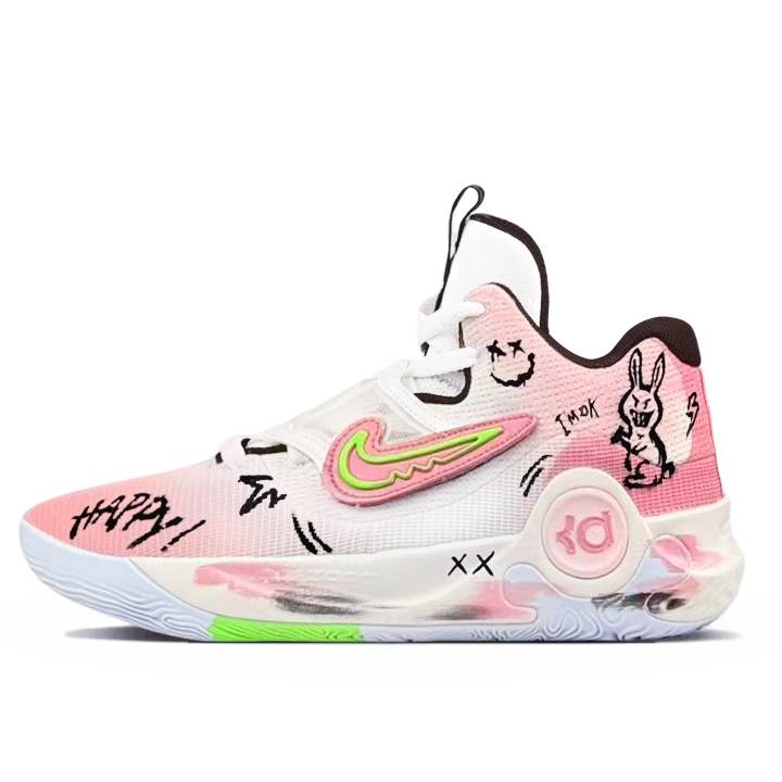 Nike Nike KD Trey 5 X High top Basketball Shoes Men's White Pink