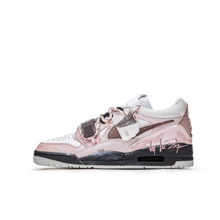 Jordan Jordan Legacy 312 Da Vinci Custom, Strawberry Chocolate Cushioning Slip Resistant Cushioning Slip Resistant Low top