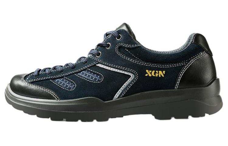 XGN Water repellent Cushioning Slip Resistant Low top Mountaineering Shoes Men's Dark Blue