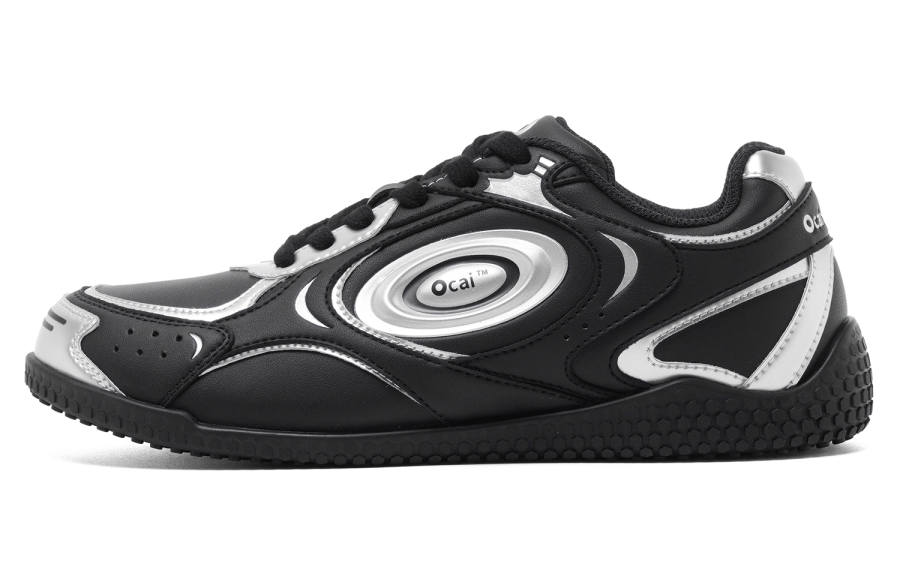 Ocai Cushioning Slip Resistant Abrasion Resistant Low top Cycling Shoes Women's Carbon Black Silver