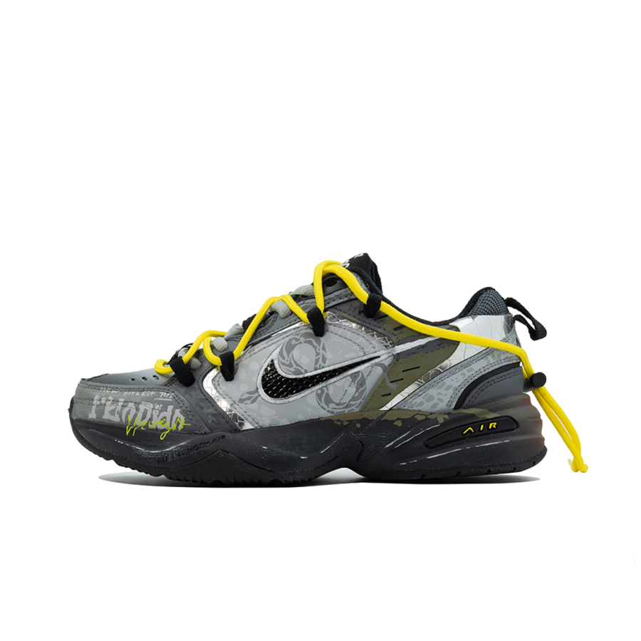 Nike Nike Air Monarch 4 Da Vinci Custom, Serpent Auspicious, Heat Wave Warning Slip Resistant Abrasion Resistant