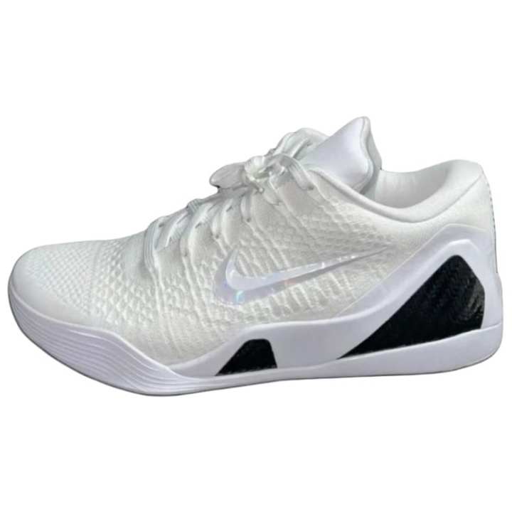 Nike Nike Kobe 9 EM 'Halo' Abrasion Resistant Low top Basketball Shoes Men's White