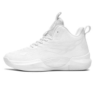 MUSNODO Cushioning Abrasion Resistant Cushioning, Wear Resistant Mid top Basketball Shoes Unisex White