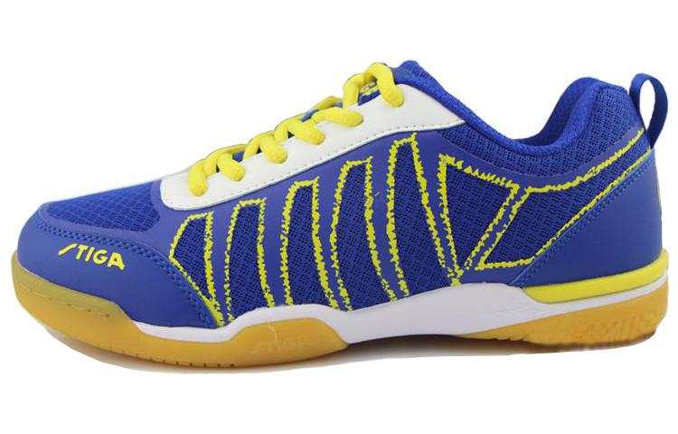 Stiga Slip Resistant Abrasion Resistant Low top Training Shoes Unisex Blue Yellow