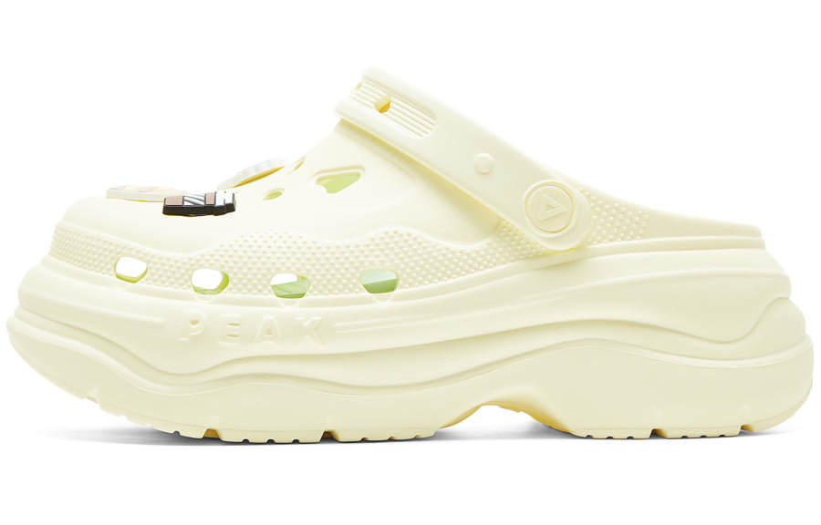PEAK PEAK Taichi Elevator Shoes Clogs Women's White Light Yellow
