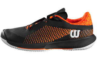 Wilson Kaos Swift Tennis Shoes Men's Low Top Black/Orange