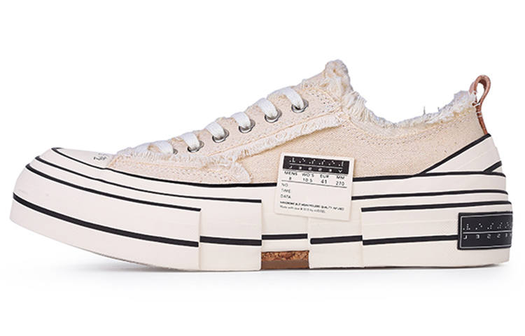 XVESSEL VESSEL G.O.P. Lows Creamy Low top Canvas Shoes Unisex Ecru