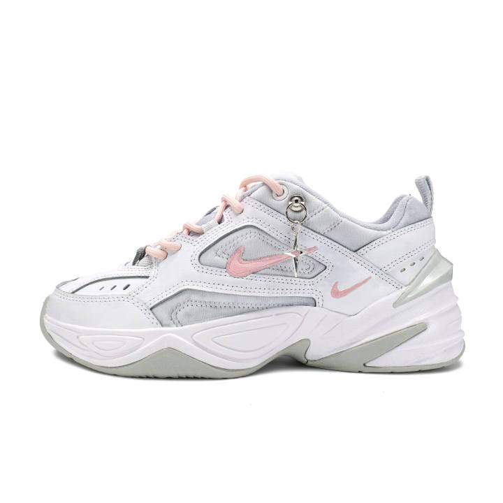 Nike Nike M2K Tekno Slip Resistant Slip Resistant Low top Chunky Sneakers Women's Gray Pink