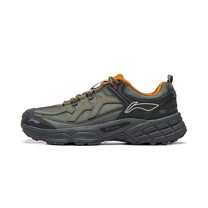 Li-Ning Li Ning Outdoor CF Tracing, Forest Shadow Outdoor Sports Low top Hiking Shoes Unisex Green
