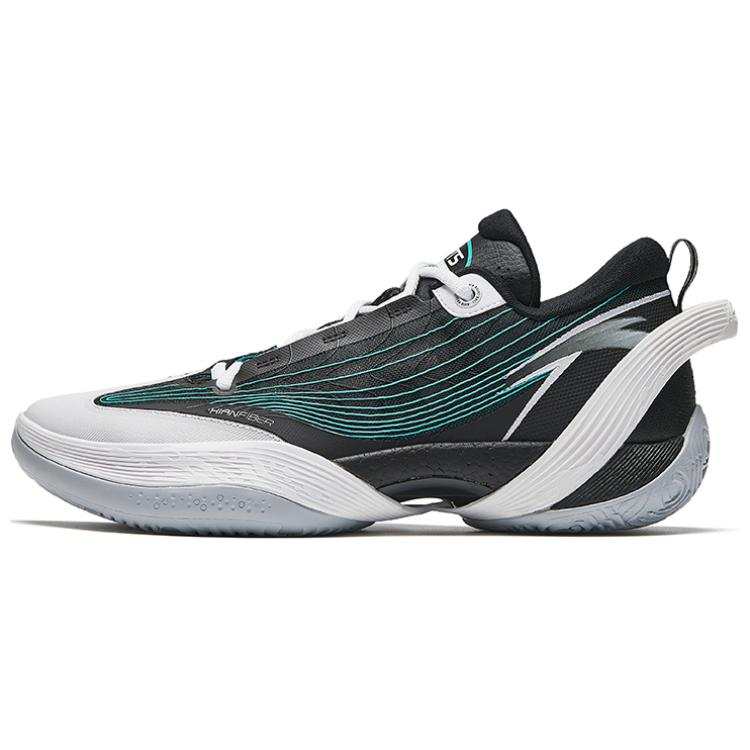 Anta Three point Rain1.0 V2 Cement Killer Cushioning Slip Resistant Low top Basketball Shoes Men's Blue Gray