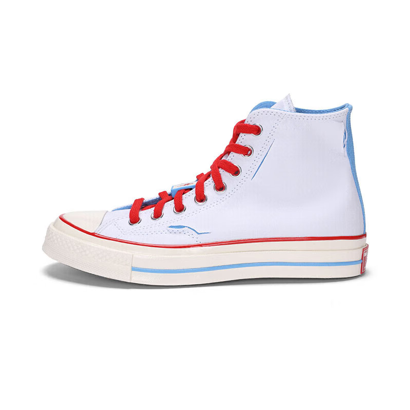 Converse CHUCK TAYLOR Abrasion Resistant High top Canvas Shoes Unisex White Blue