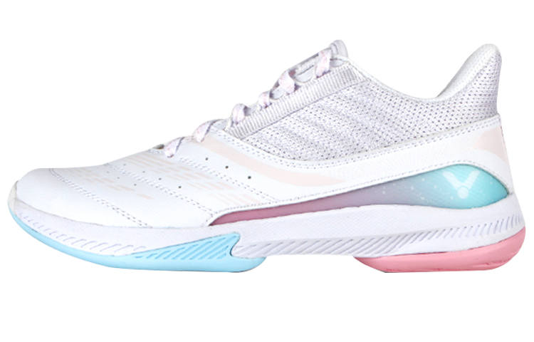 VICTOR Comfortable Cushioning, Wear Resistant Low top Badminton Shoes Unisex White